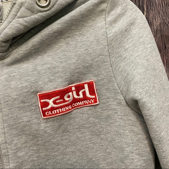 X-Girl | grey zip up jacket - Picture 2 of 6